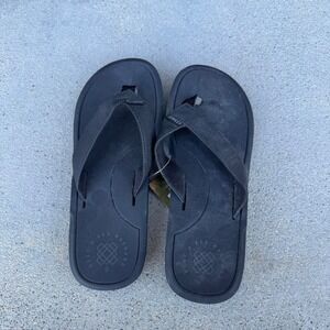 Reef Machado Day Mens Flip Flop Sandals Black Size 9 NWT